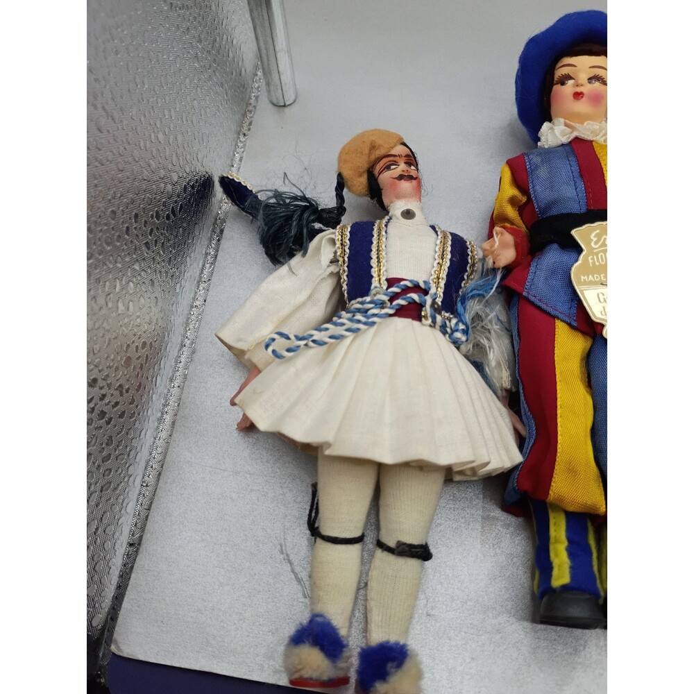 Eros vintage dolls wearing traditional costumes from different regions